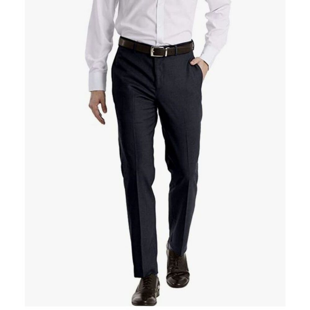 Calvin Klein Men's Slim-Fit‎ Wool Suit Separates Pants, 32/32